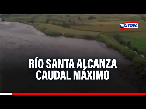 🔴🔵 Áncash bajo alerta: Caudal del río Santa supera su récord histórico y amenaza con desborde