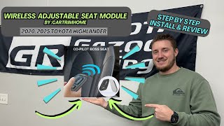 Wireless Adjustable seat module 2020-2025 Toyota Highlander  by cartrimhome