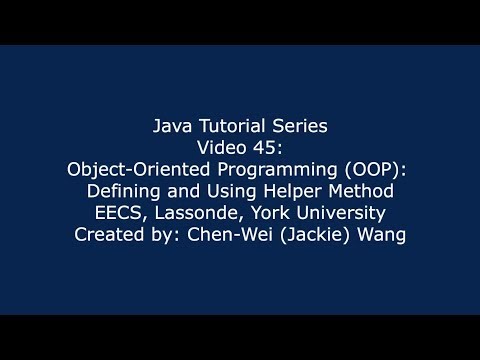 EECS1021 Java Tutorial 45