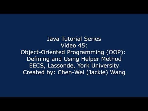 Eecs1021 Java Tutorial 45
