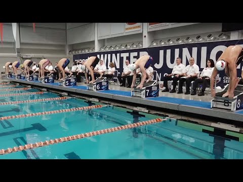 Quintin McCarty Breaks 43 | Men’s 100y Free A Final | 2021 Speedo Winter Junior Championships - West