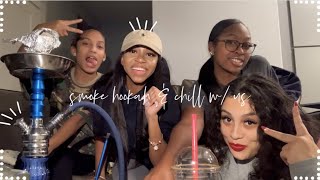 smoke hookah &amp; chill w/ us.