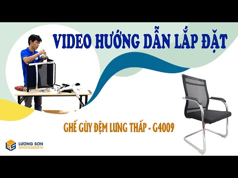 Hướng dẫn lắp đặt ghế quỳ đệm lưng thấp #G4009