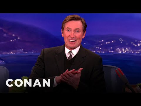 Wayne Gretzky’s Opponents Warned Him Before A Hit | CONAN on TBS