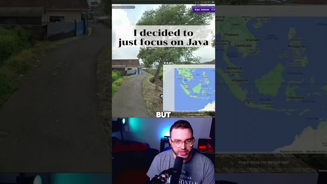 Guessing the right town in East Java Indonesia (No Moving) #geography #indonesia #googlemaps