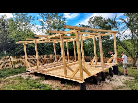 We're starting to build the Cabana! What do you think? Are we beating Dorian Popa!?😂