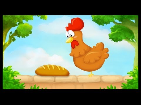 Une poule sur un mur