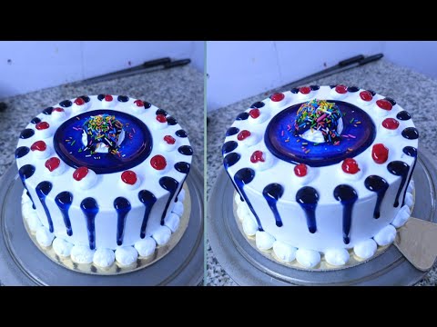 Blueberry cake | Blueberry flower Cake | Blueberry cake design and easy cake 🍰