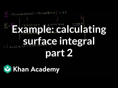 Calculating a Surface Integral Example Part 2
