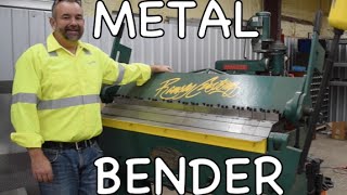 How to use a Metal Bender - Steel Sheetmetal Brake (Finger Break)