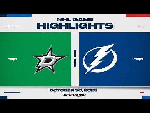 NHL Highlights | Stars vs. Lightning - October 30, 2025