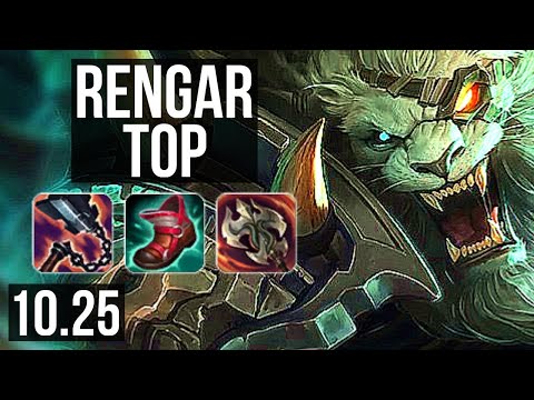 RENGAR vs MORDEKAISER (TOP) | 2.3M mastery, 7 solo kills, 900+ games, Godlike | BR Master | v10.25
