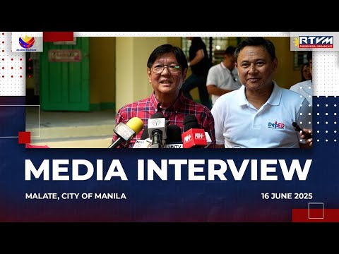 Media Interview in Malate, City of Manila 6/16/2025