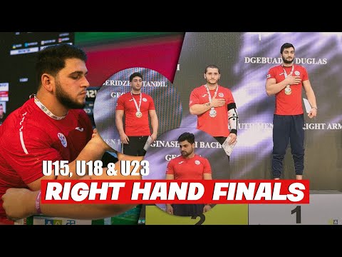 Georgian U15, U18 & U23 Team Finals! World Armwrestling Championship 2025! (Right Hand)