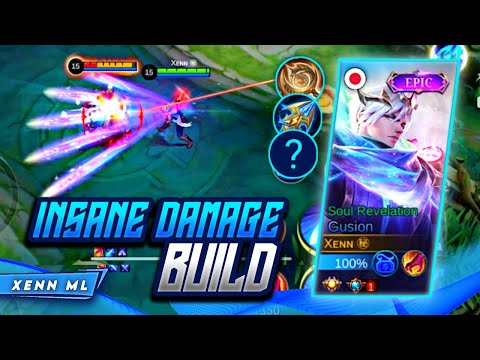 TRY THIS INSANE DAMAGE GUSION BUILD | 1 SHOT EVERYONE | GUSION GAMEPLAY - MLBB