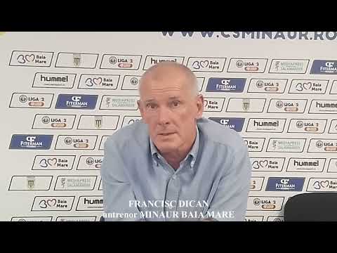 FRANCISC DICAN-antrenor Minaur Baia Mare-declaratii după meci (Minaur Baia Mare - Unirea Tășnad 1-5)