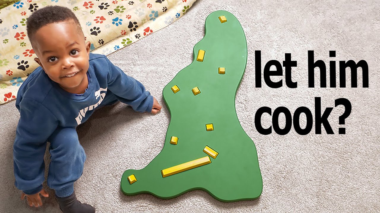 I let a 2 year-old build a keyboard