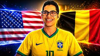 TÔ AO VIVO! HOJE É DIA DE ESTADOS UNIDOS X BÉLGICA NA COPA DO MUNDO DE 2026 (REACT)