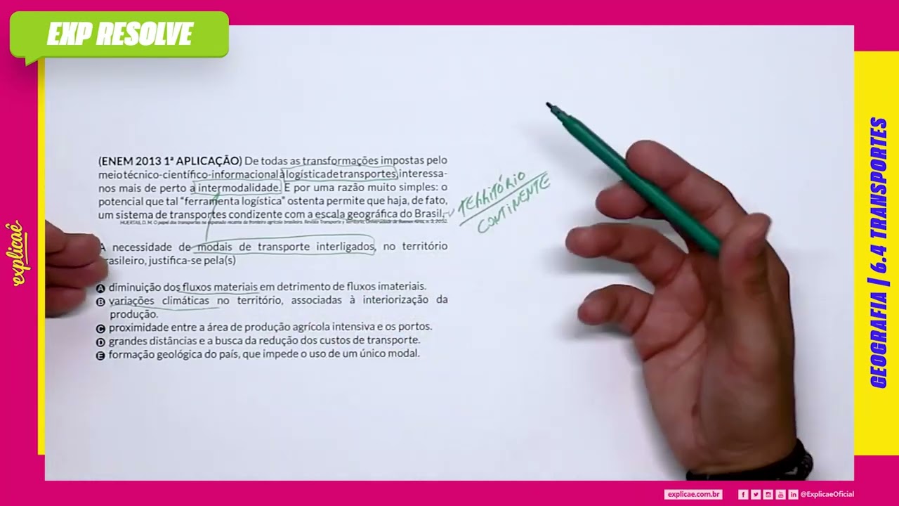 DE TODAS AS TRANSFORMAÇÕES IMPOSTAS PELO MEIO (...) | TRANSPORTES Q03 DE TODAS AS TRANSFORMACOES