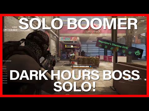 SOLO BOOMER DARK HOURS GUIDE THE DIVISION 2 TU12