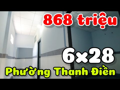 Bán nhà mới 6x28 giá rẻ 868 triệu gần trường học chợ xí nghiệp ở phường Thanh Điền Tây Ninh
