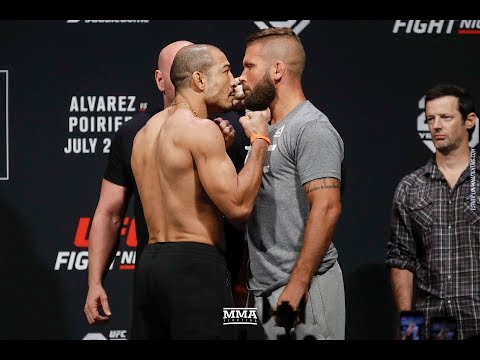 UFC on FOX 30 Weigh-Ins: Jose Aldo vs. Jeremy Stephens Staredown - MMA Fighting