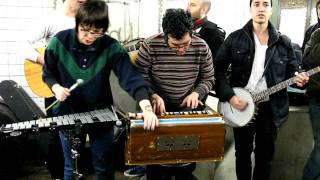 FREELANCE WHALES the great estates BEDFORD L SUBWAY PLATFORM Brooklyn NYC March 2 2010