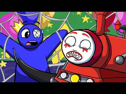 Animation CHOO CHOO CHARLES Vs BLUE!? Rainbow Friends