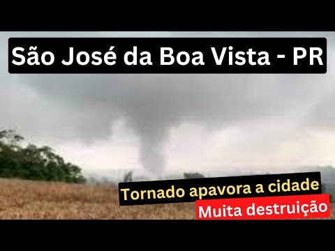 🌪️ Tornado em São José da Boa Vista - PR