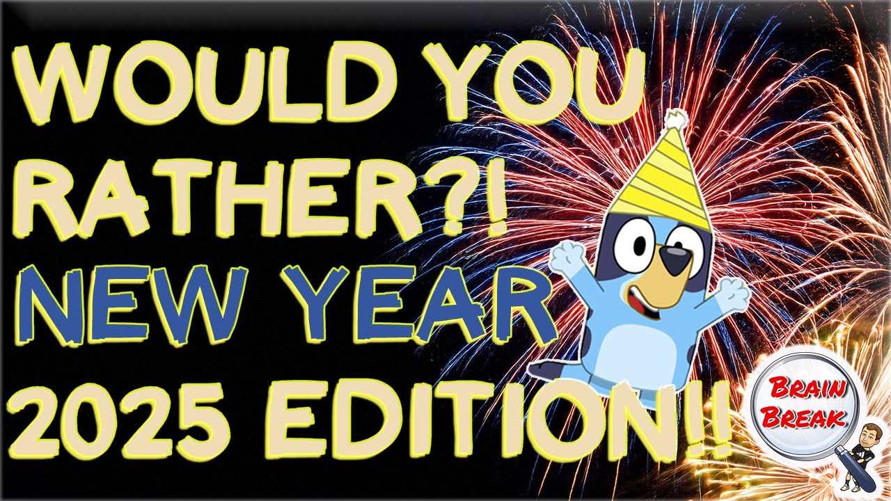 Would You Rather? New Year 2025 Edition! 🎉 This or That 🎉 Fun Fitness Games for Kids 🎉 GoNoodle