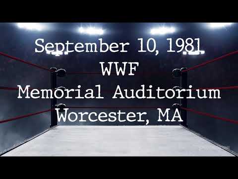 WWF @ Memorial Auditorium, Worcester, MA - September 10 1981 - Historical Arena Reports Bob Backlund