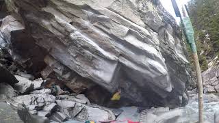 Video thumbnail of The Never Ending Story, 8b+. Magic Wood