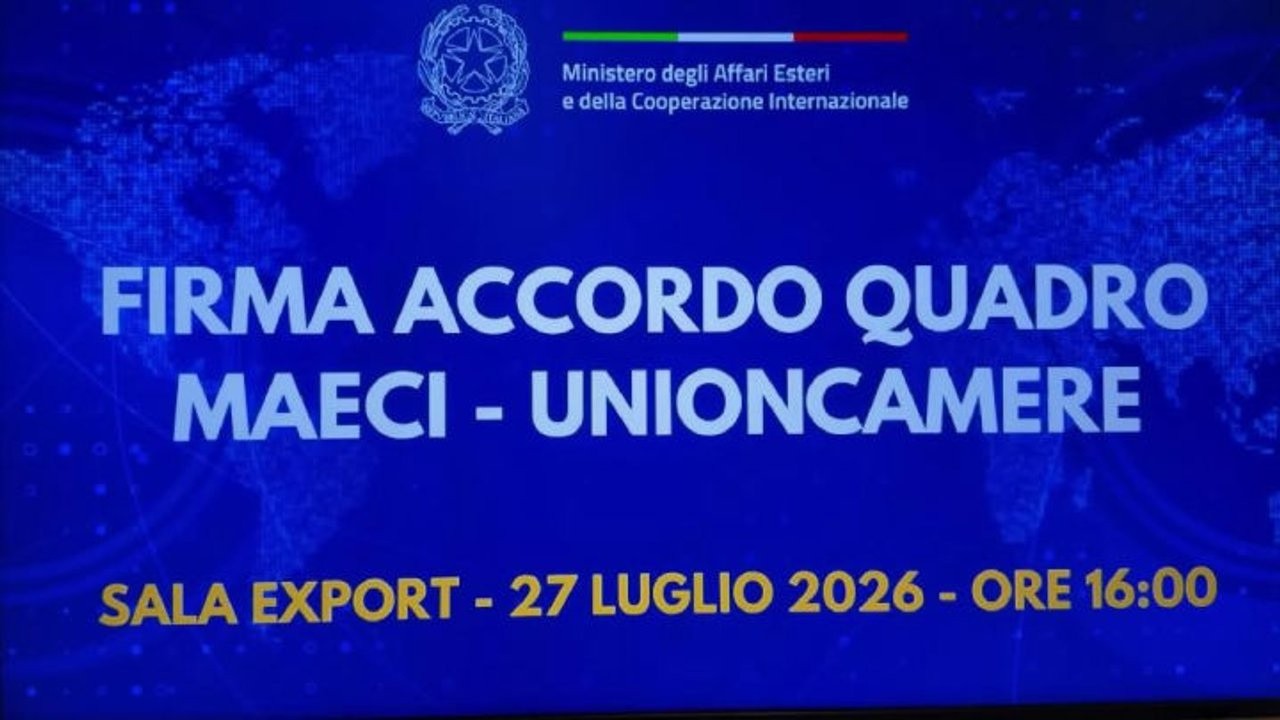 Tajani firma l'accordo Maeci-Unioncamere per sostegno a internazionalizzazione delle imprese