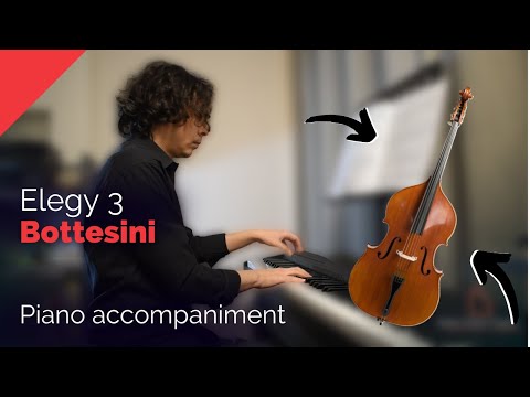 Bottesini Elegy 3 💗 "Romanza Patetica"  -  piano accompaniment for double bass