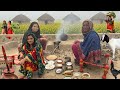 Winter Fog Beautiful Woman Early Morning Routine Desert Village Life Pakistan Lehnda Punjab