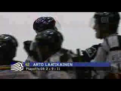 Arto "Lada" Latikaisen hieno maali 12.4.2008  Kärpät-Blues