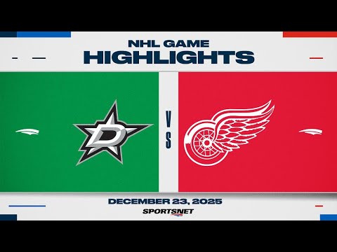 NHL Highlights | Stars vs. Red Wings - December 23, 2025