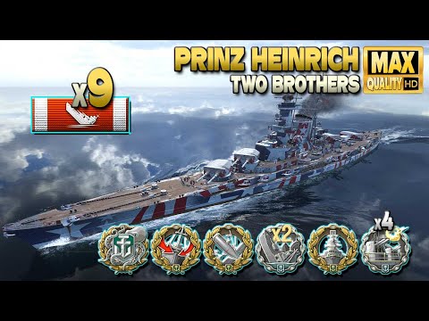 Battleship Prinz Heinrich: 9 ships destroyed - World of Warships