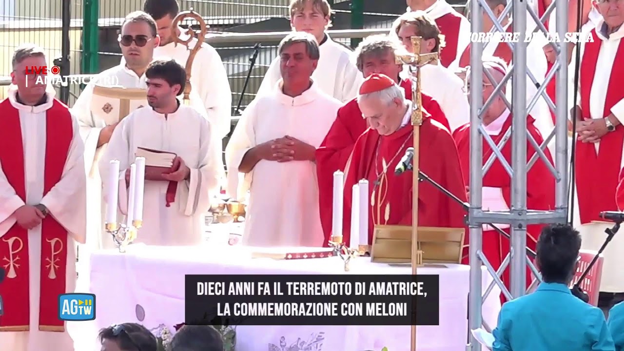 Amatrice, commemorazione a dieci anni dal sisma
