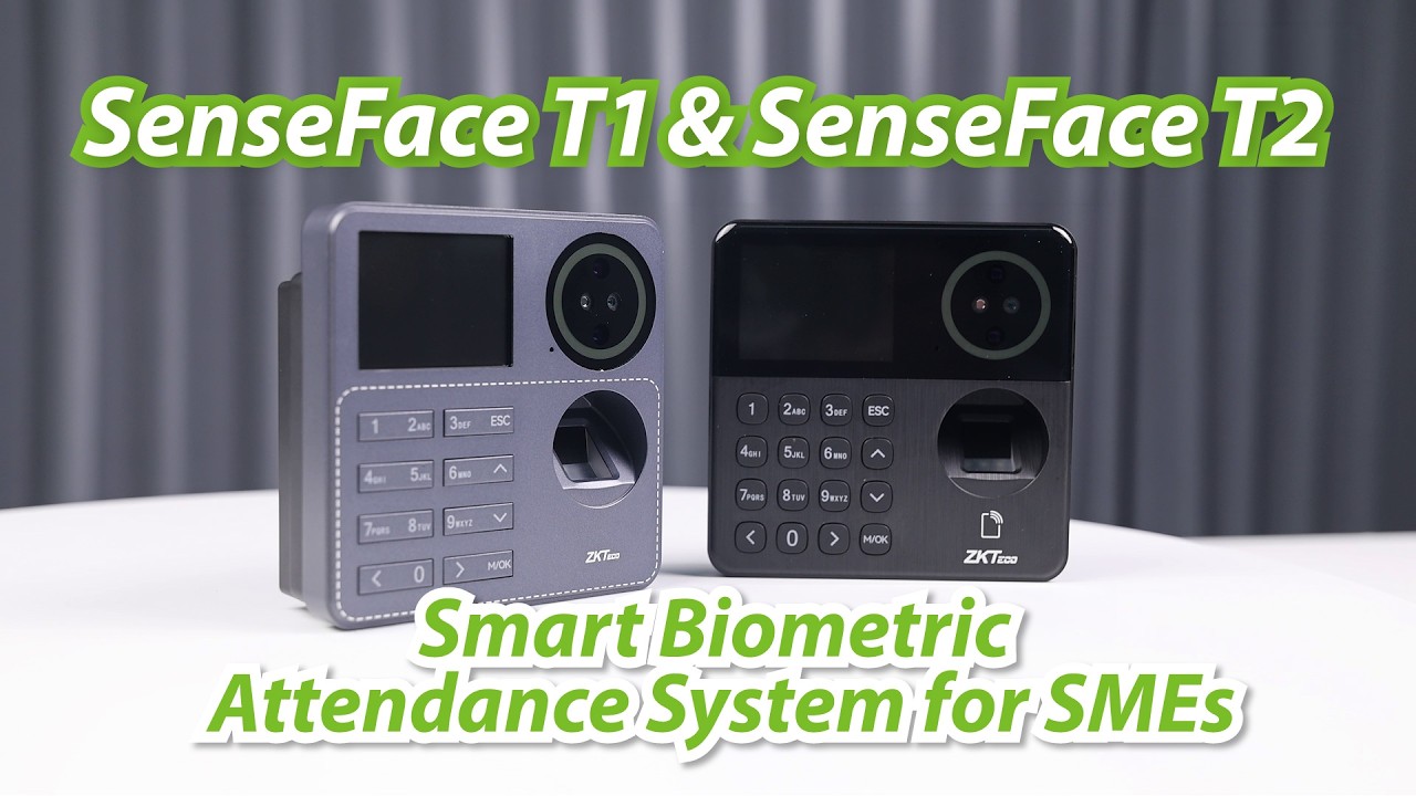Smart Biometric Attendance System for SMEs | ZKTeco SenseFace T1 & T2