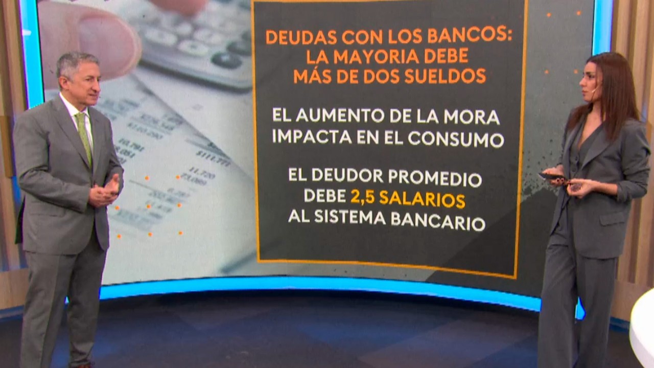 Deudas con los bancos: la mayoría debe más de dos sueldos