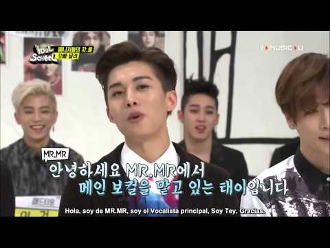 [Sub Español] Idol School 141125 MadTown,MinX, MR.MR Parte 1/4