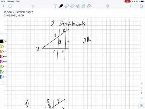 2. Strahlensatz mit Beispielaufgaben
