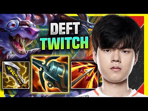 DEFT IS READY FOR TWITCH! - HLE Deft Plays Twitch ADC vs Ashe! | Season 11