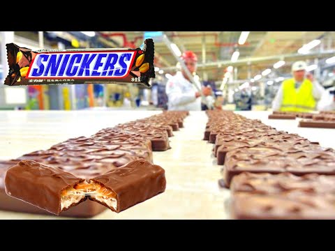 Inside The Factory Of Snickers Chocolate Bar Making Machines