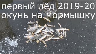 Ловля окуня по первому льду на мотыля