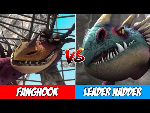 Monstrous nightmare (Fanghook) vs. Titan Deadly Nadder | Dragons: Rise of Berk