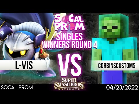 SoCal Prom Winners Round 4 - L-Vis (Meta Knight) vs CorbinsCustoms (Steve) - SSBU Tournament