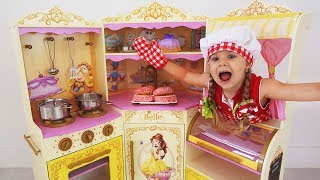 Roma and Diana Playing Cafe | Compilation video with food toys