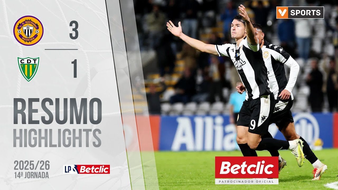 Goals & Highlights: Nacional vs Tondela Season 2025/2026